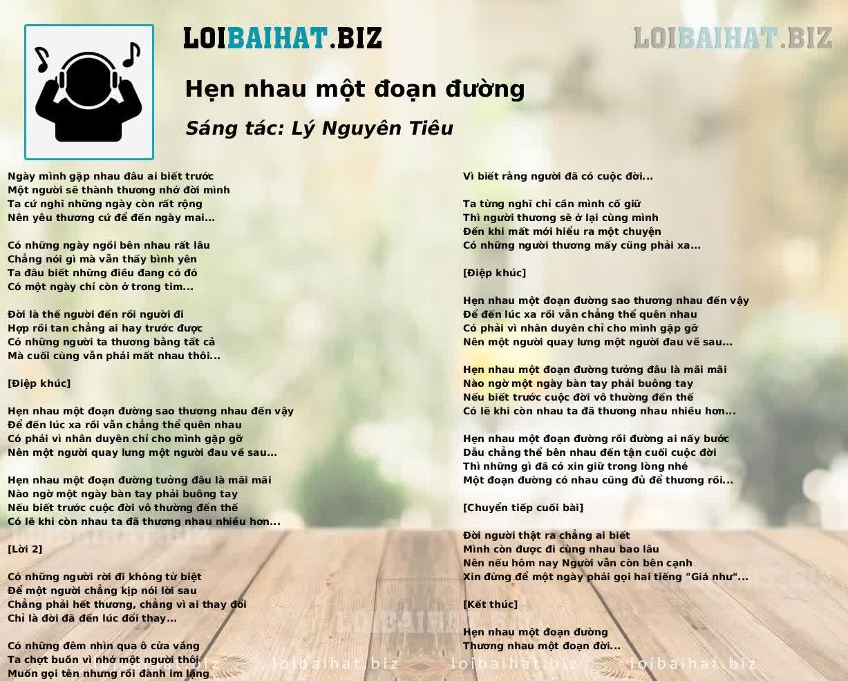 Hẹn nhau một đoạn đường