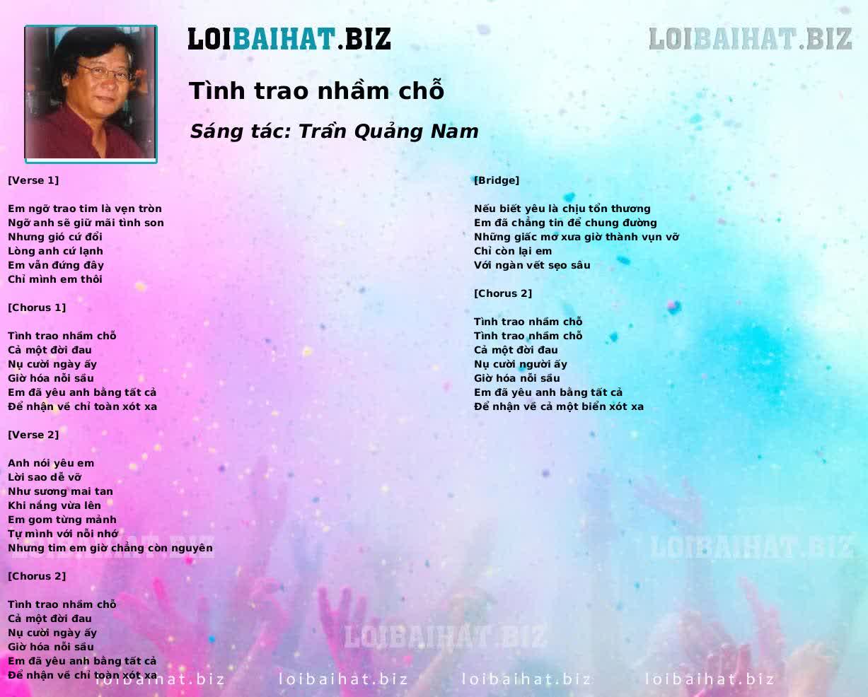 Tình trao nhầm chỗ