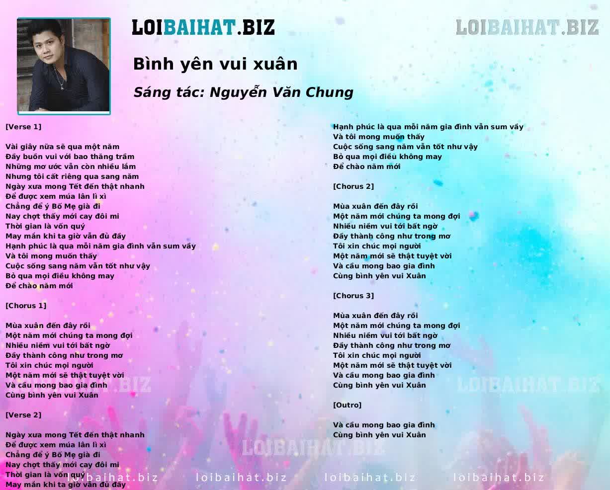 Bình yên vui xuân