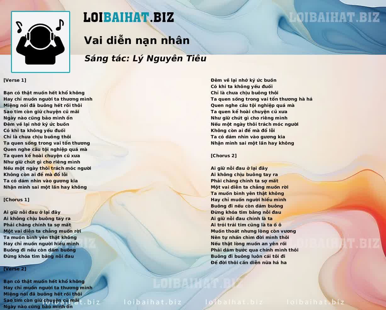 Vai diễn nạn nhân