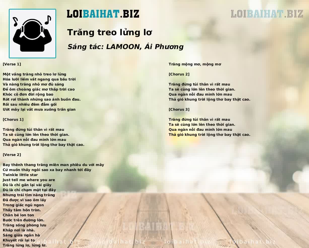 Trăng treo lửng lơ