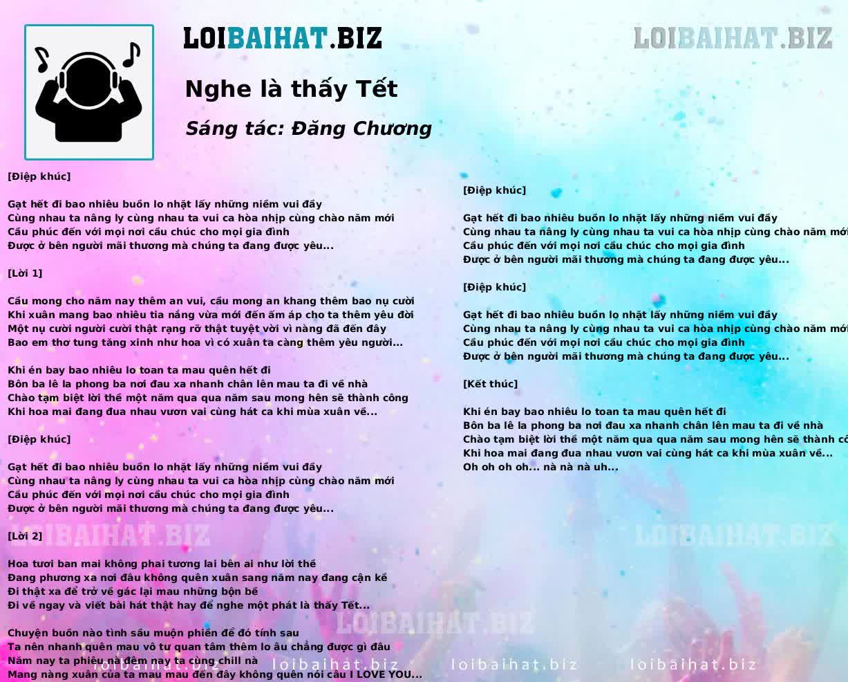 Nghe là thấy Tết