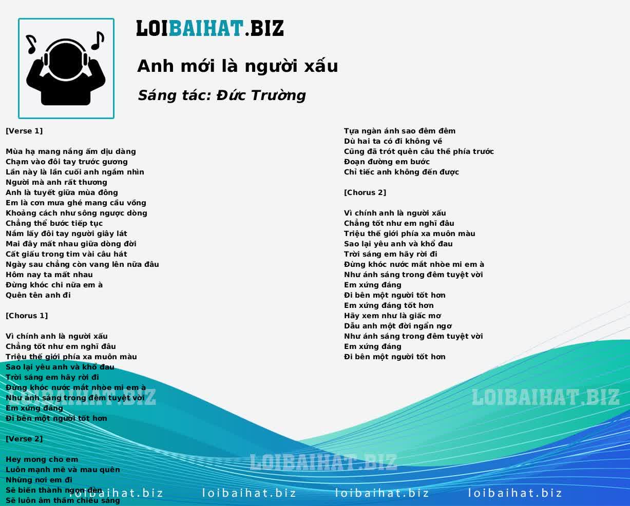 Anh mới là người xấu