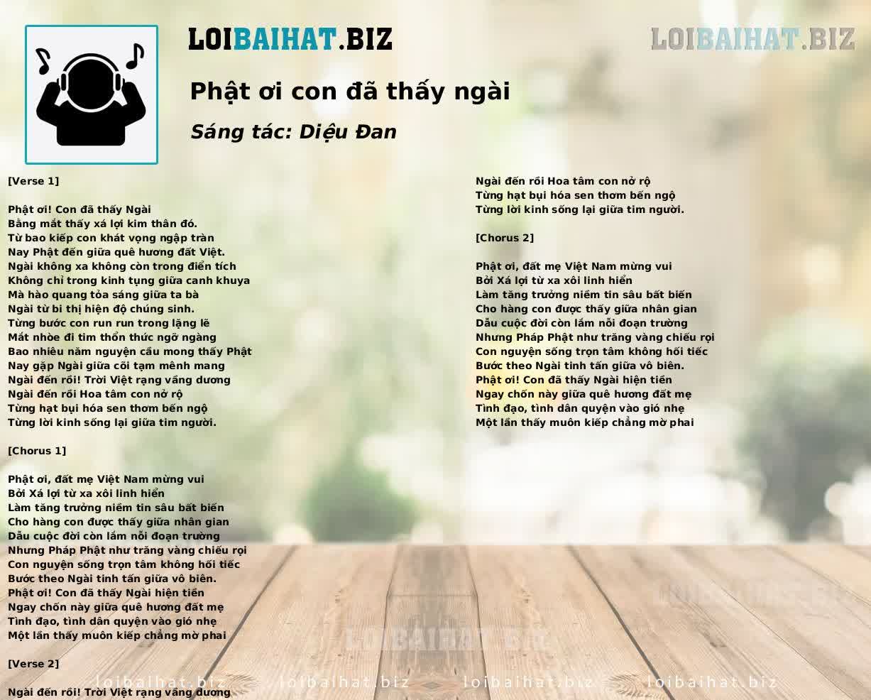 Phật ơi con đã thấy ngài