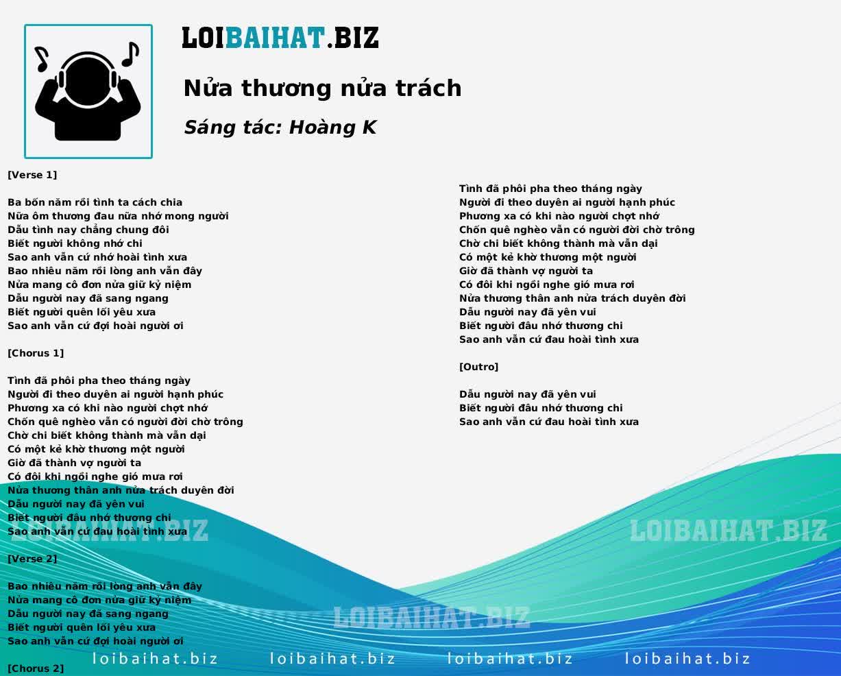 Nửa thương nửa trách
