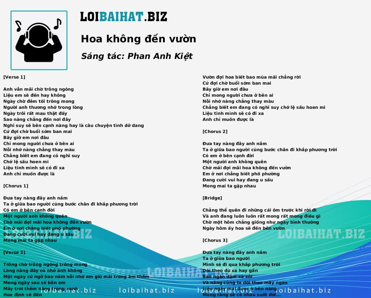 Hoa không đến vườn