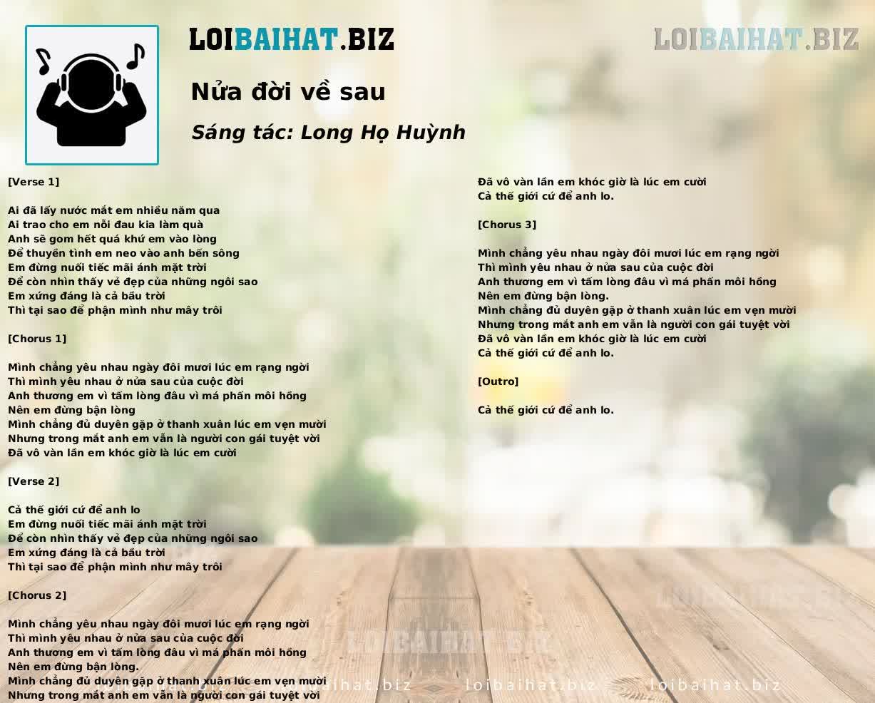 Nửa đời về sau
