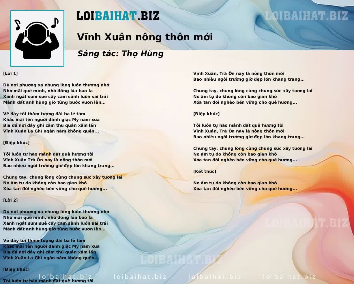 Vĩnh Xuân nông thôn mới