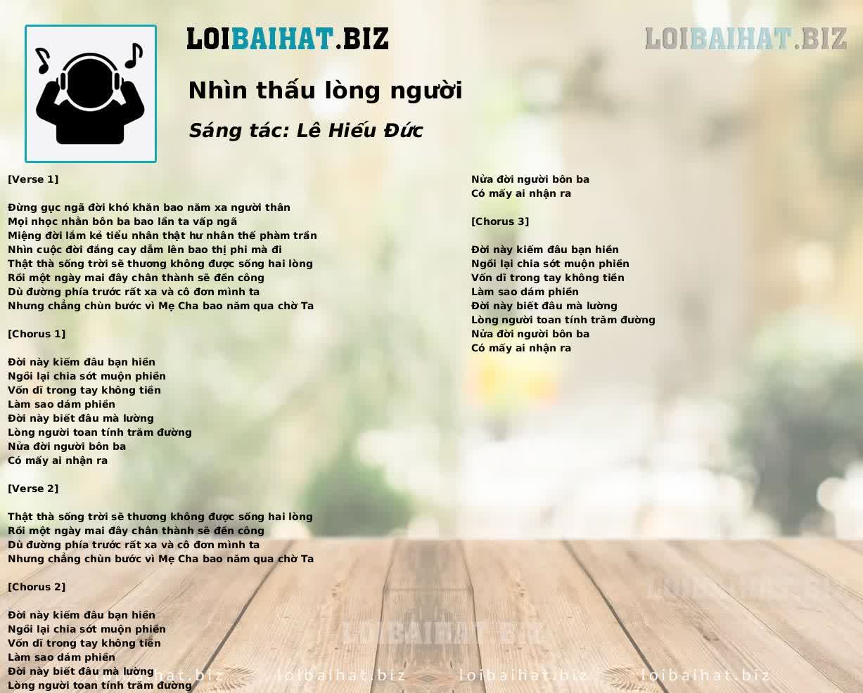 Nhìn thấu lòng người