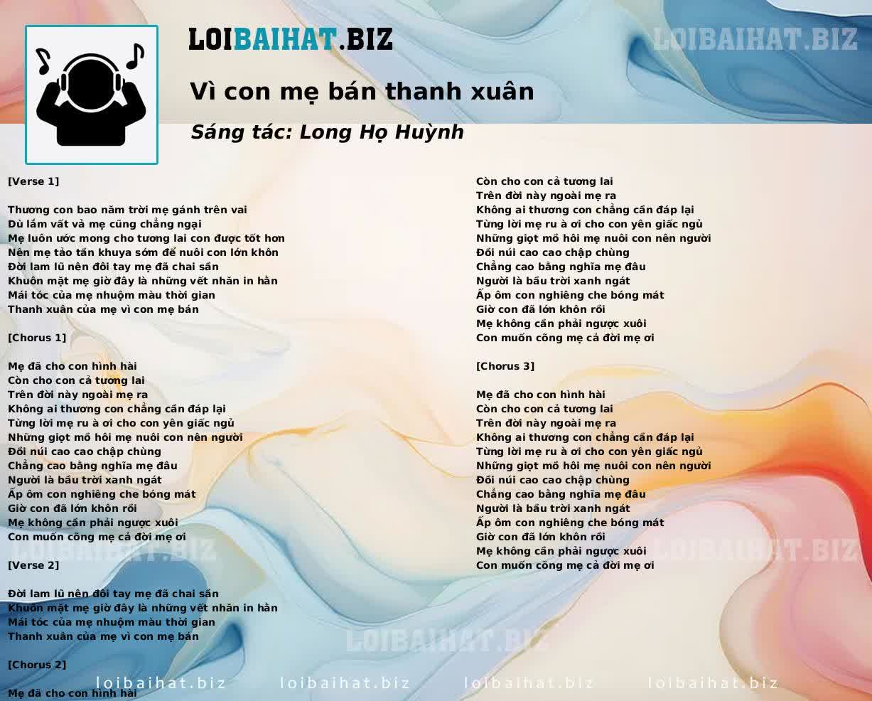 Vì con mẹ bán thanh xuân