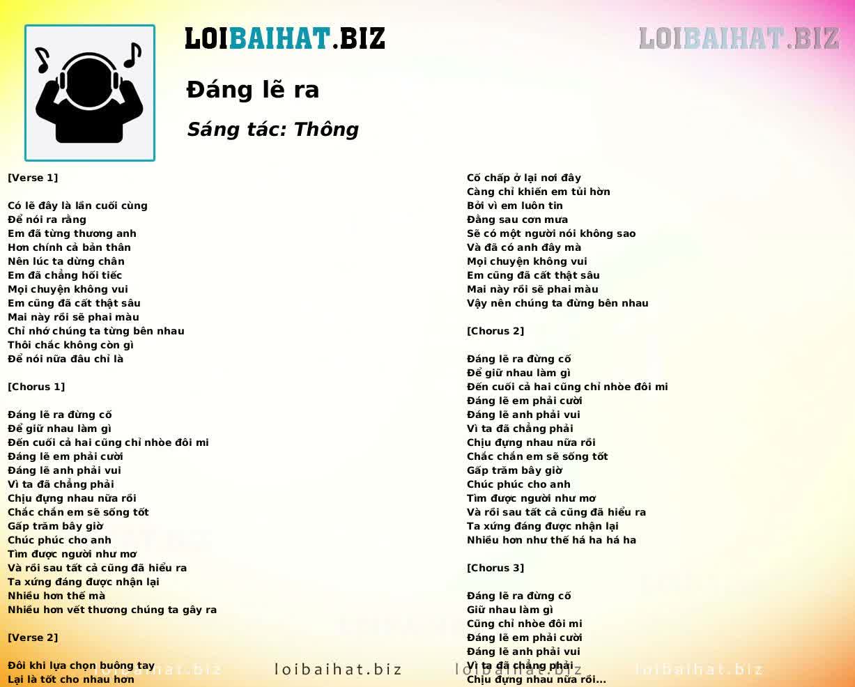 Đáng lẽ ra
