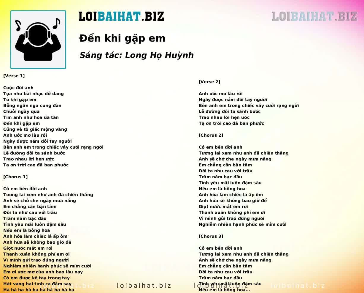 Đến khi gặp em