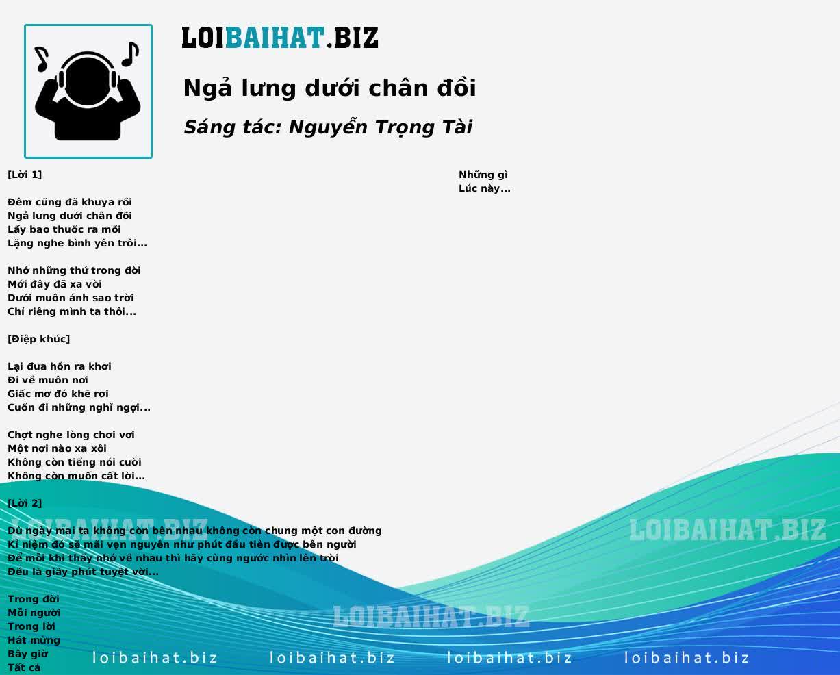 Ngả lưng dưới chân đồi