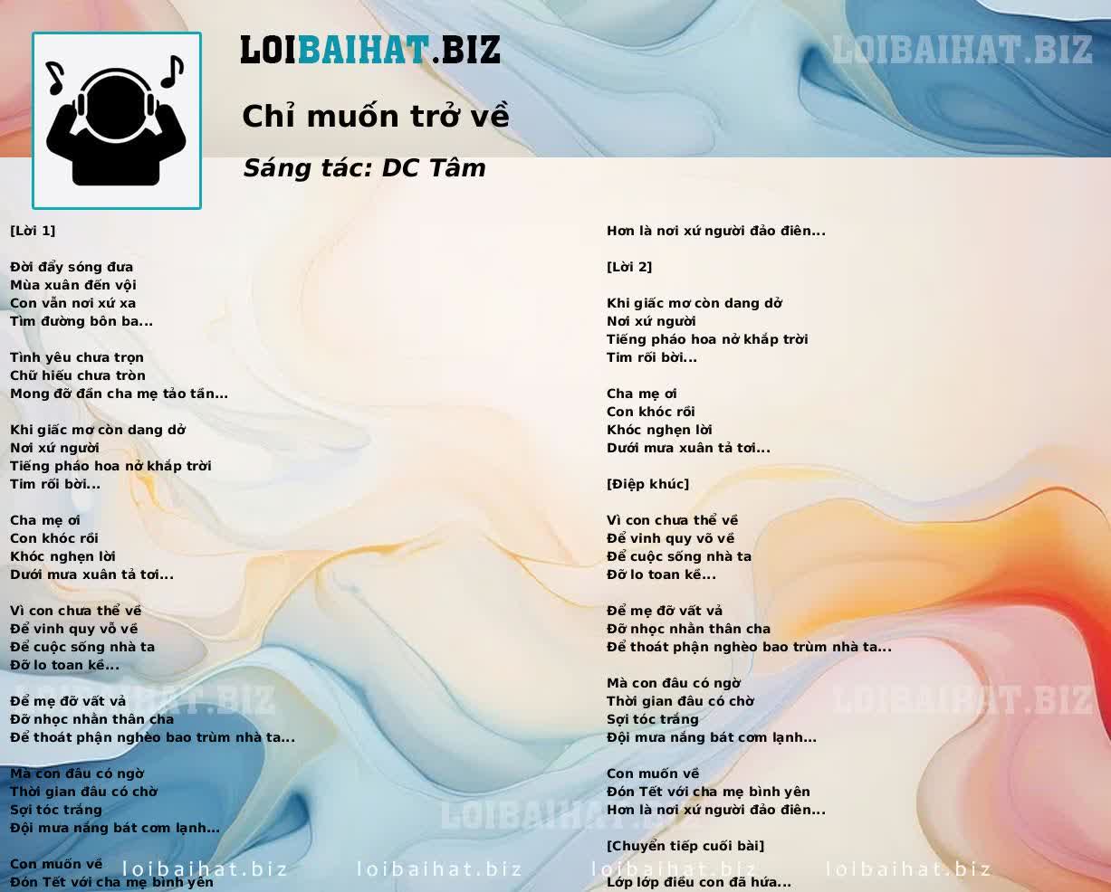 Chỉ muốn trở về