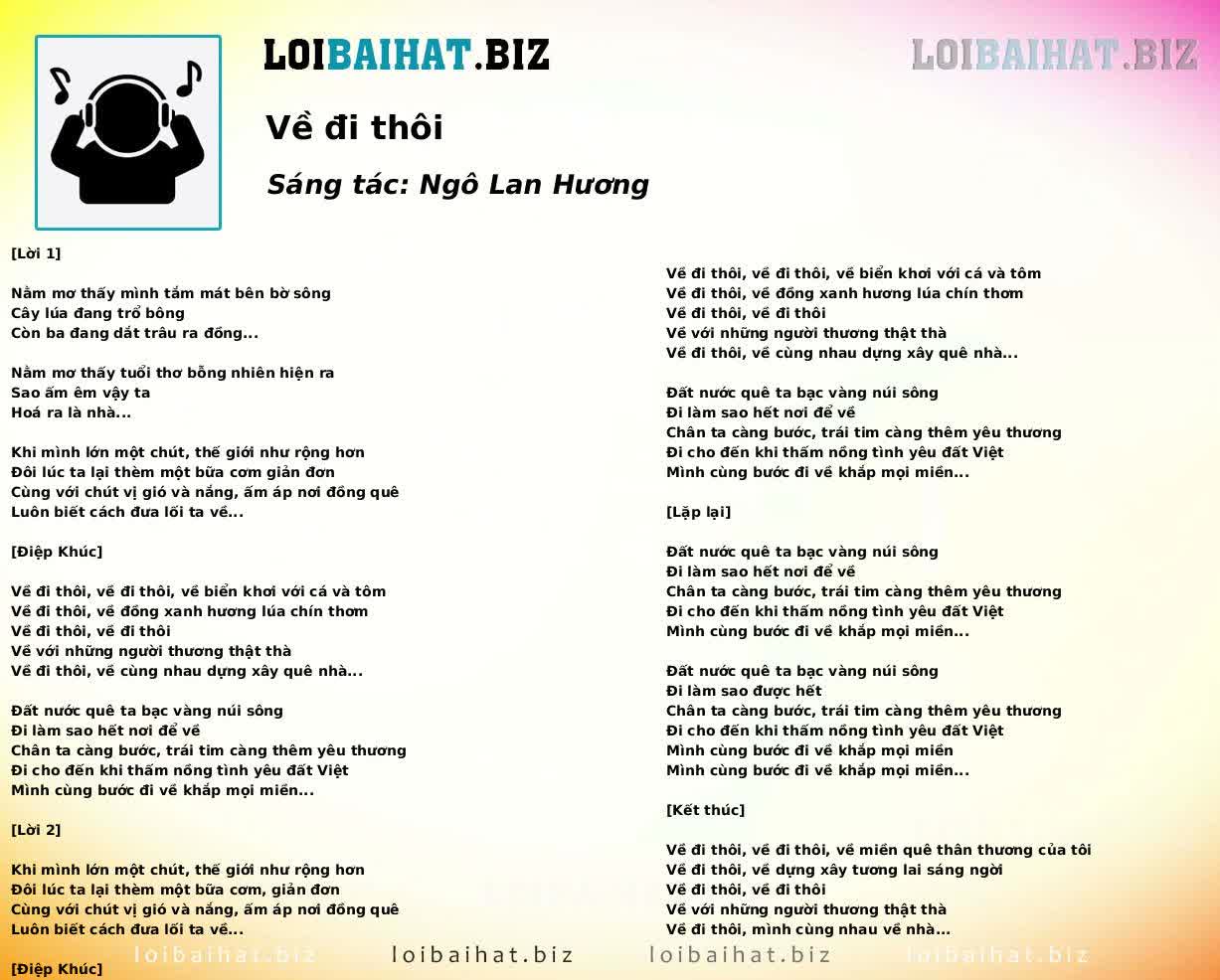 Về đi thôi