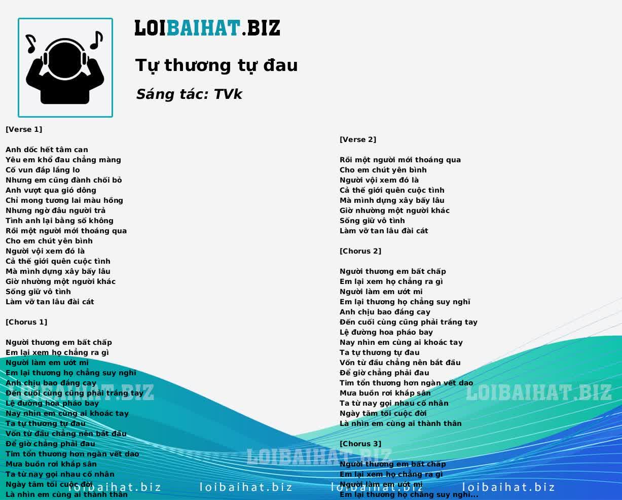 Tự thương tự đau