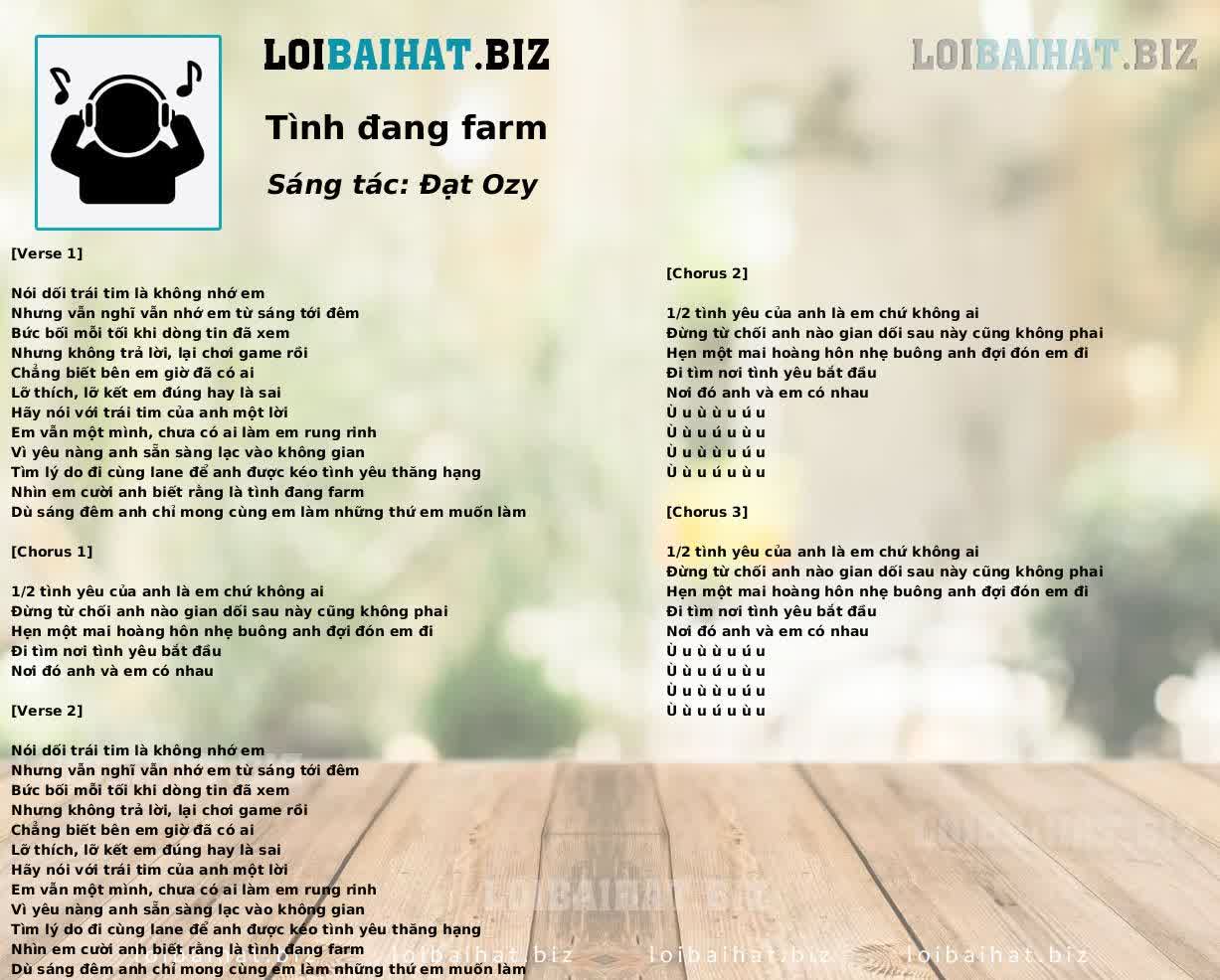 Tình đang farm