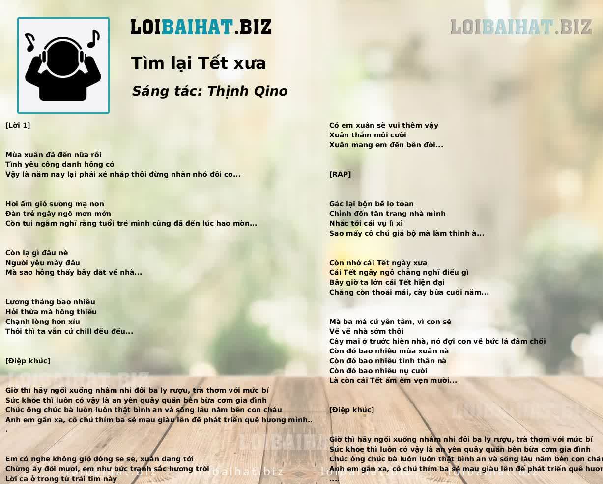 Tìm lại Tết xưa