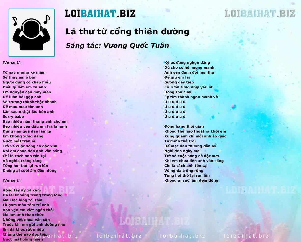 Lá thư từ cổng thiên đường