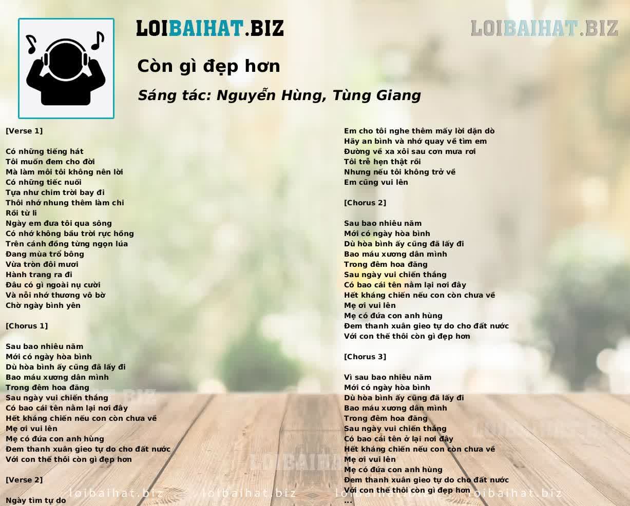 Còn gì đẹp hơn