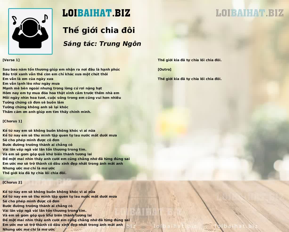 Thế giới chia đôi