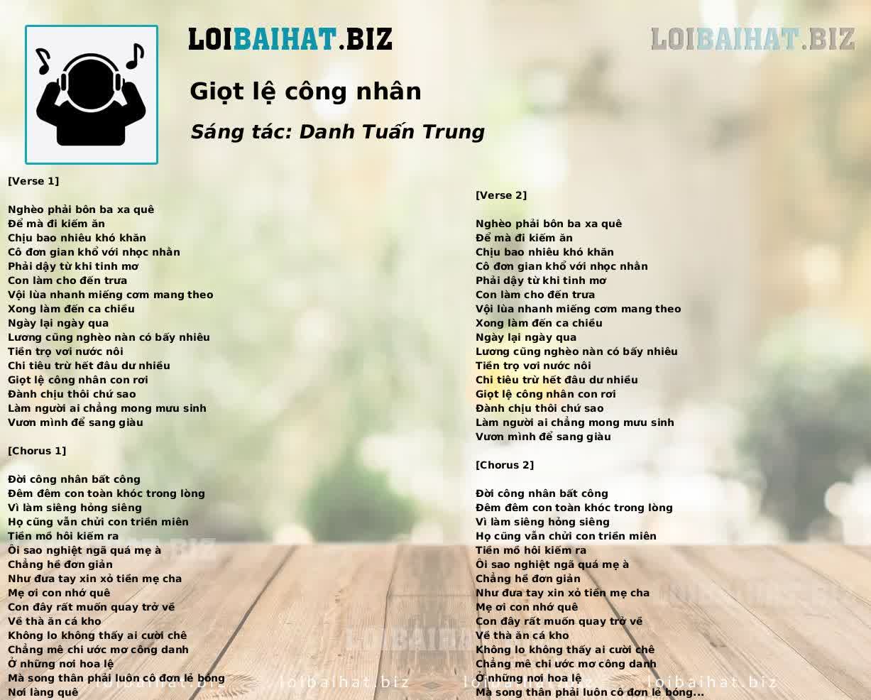 Giọt lệ công nhân