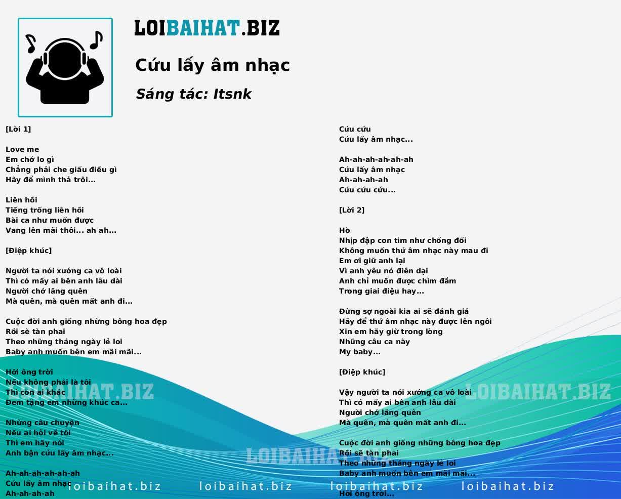 Cứu lấy âm nhạc