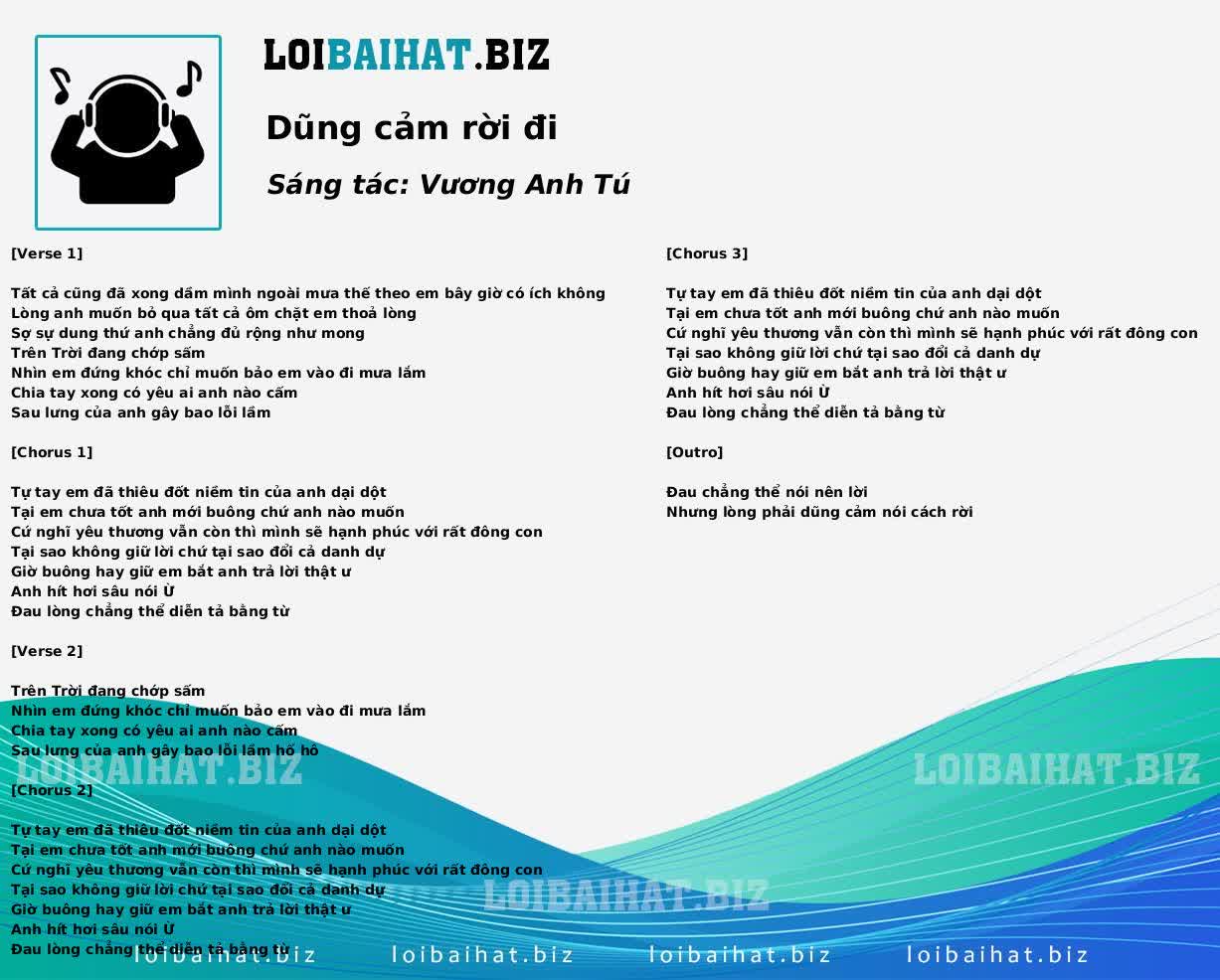 Dũng cảm rời đi