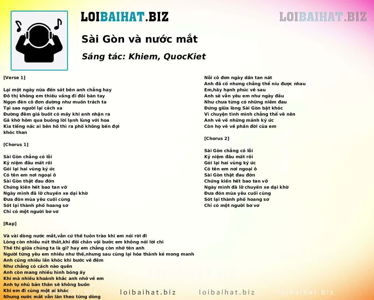 Sài Gòn và nước mắt