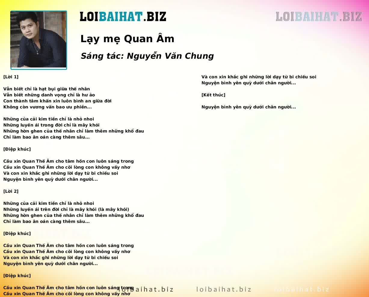 Lạy mẹ Quan Âm