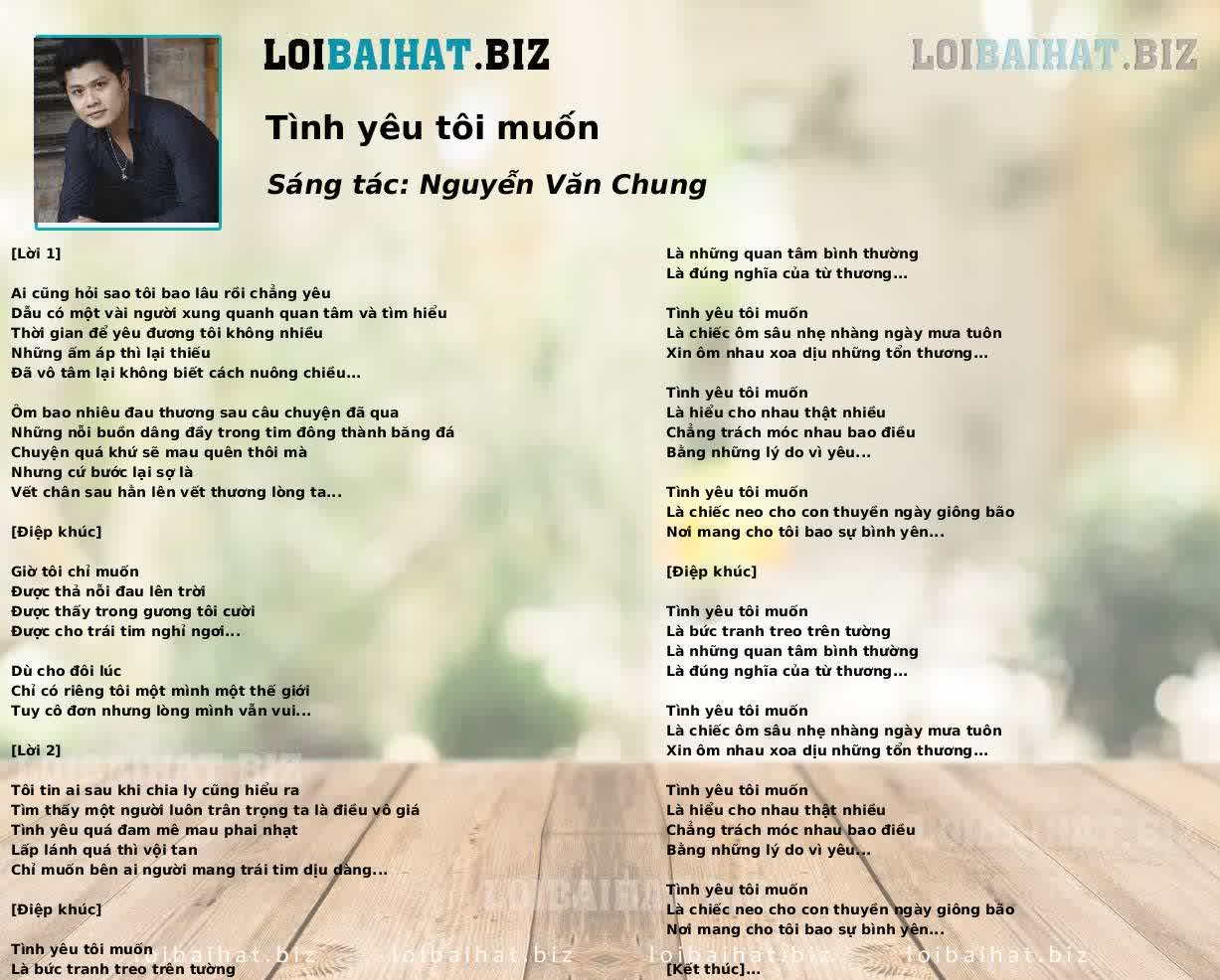 Tình yêu tôi muốn