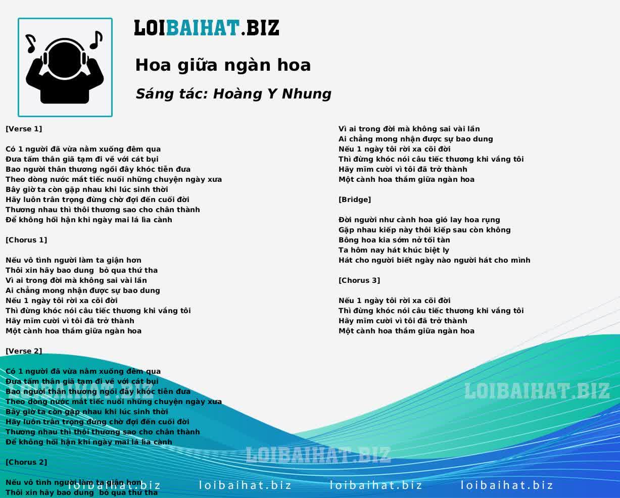 Hoa giữa ngàn hoa