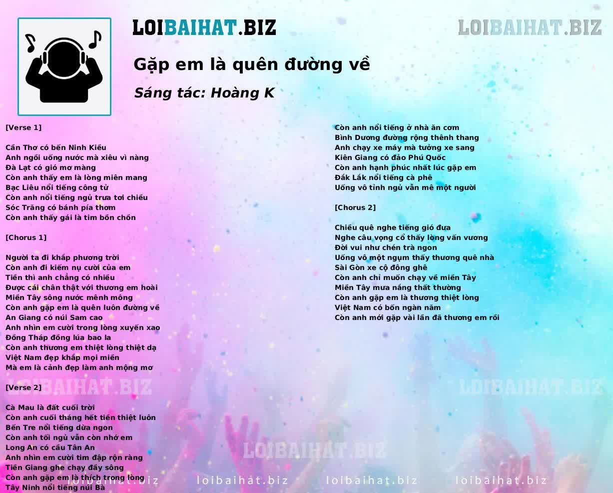 Gặp em là quên đường về