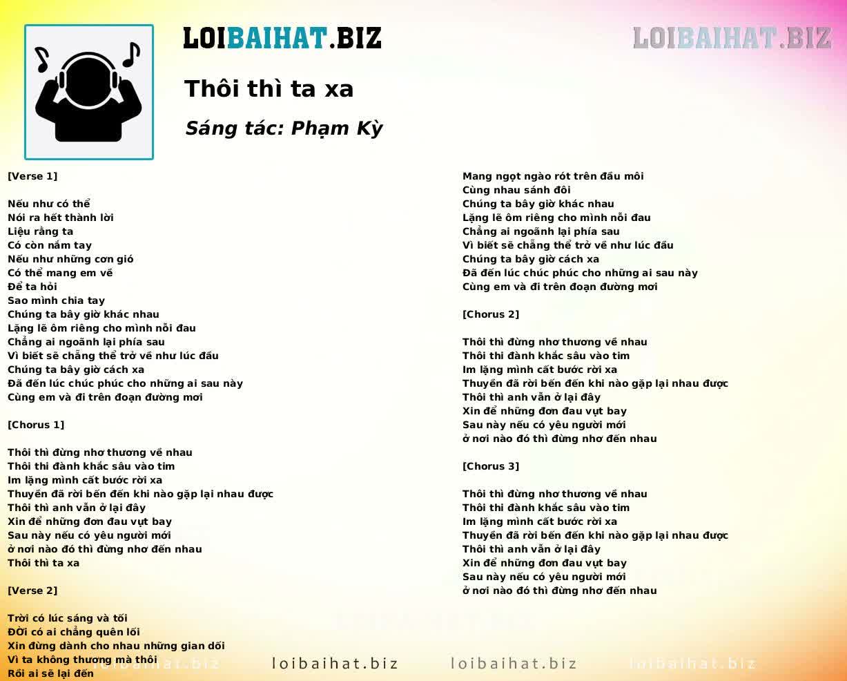 Thôi thì ta xa