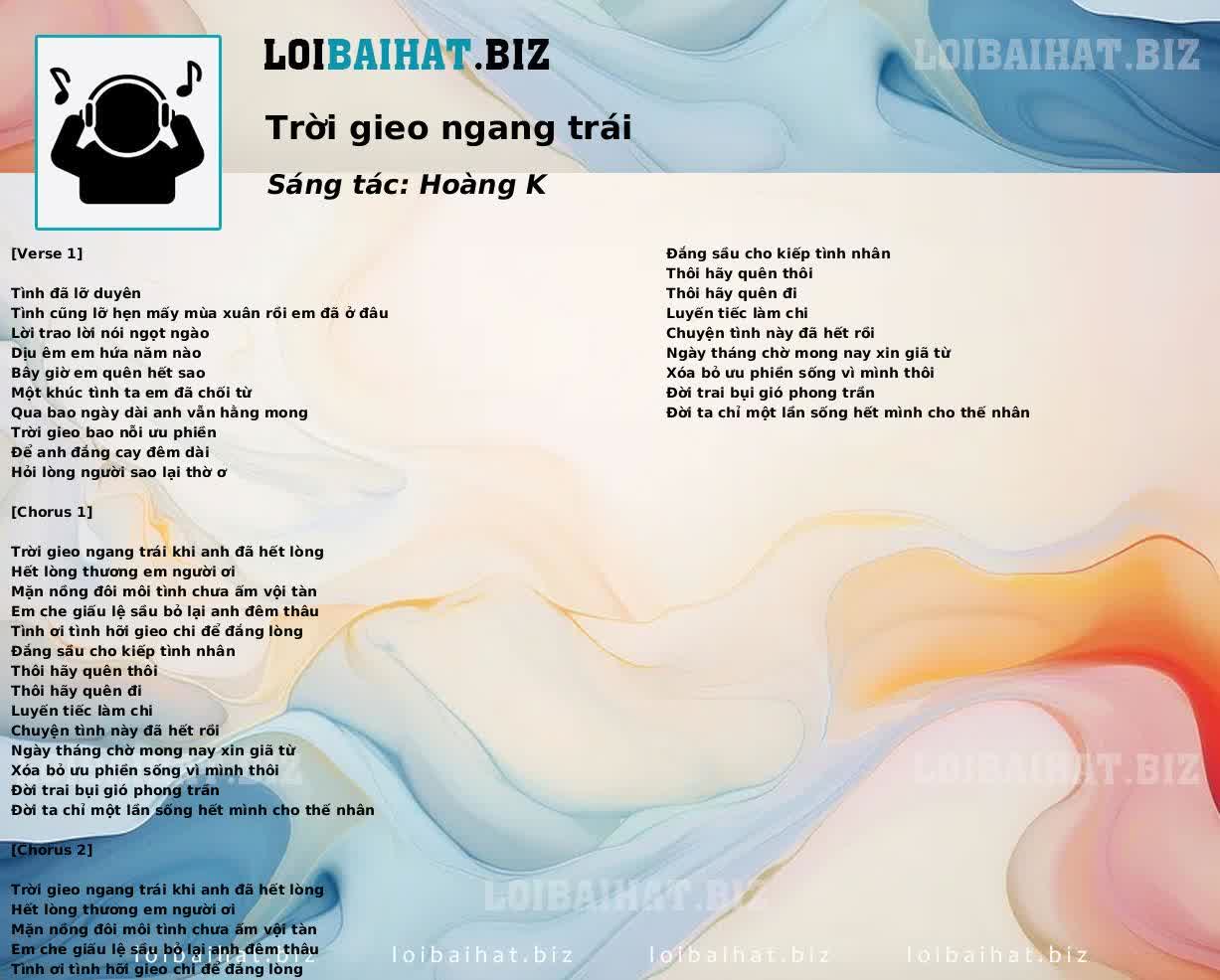 Trời gieo ngang trái
