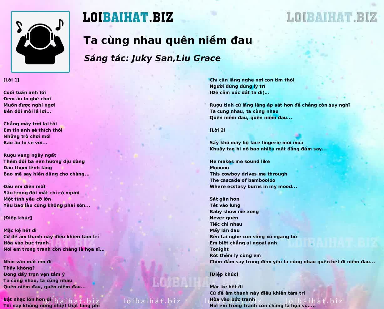 Ta cùng nhau quên niềm đau