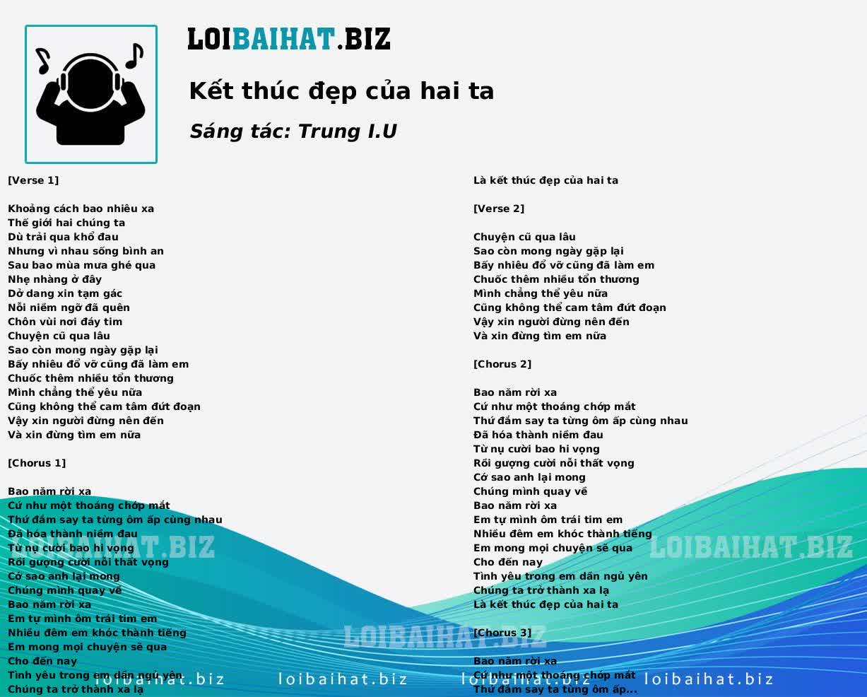 Kết thúc đẹp của hai ta