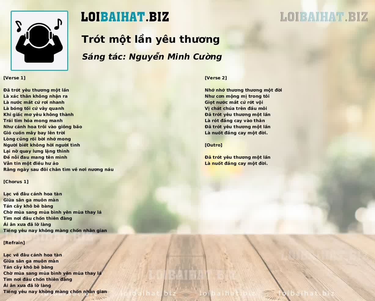 Trót một lần yêu thương