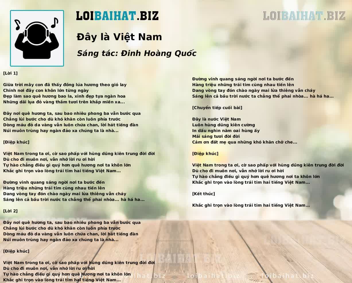 Đây là Việt Nam