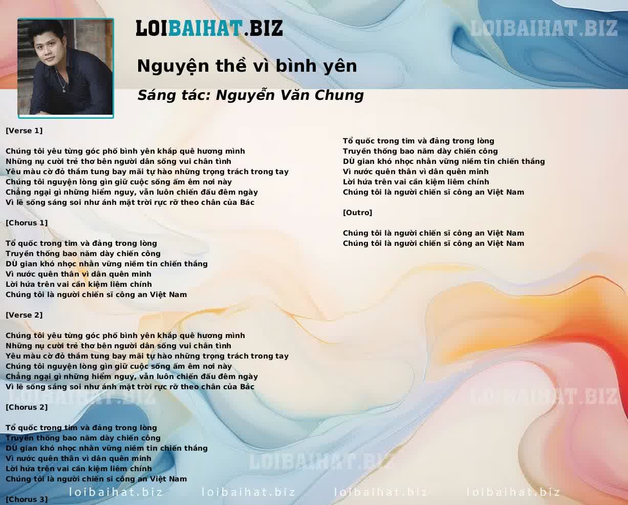 Nguyện thề vì bình yên