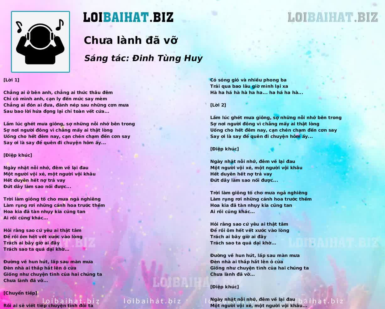 Chưa lành đã vỡ