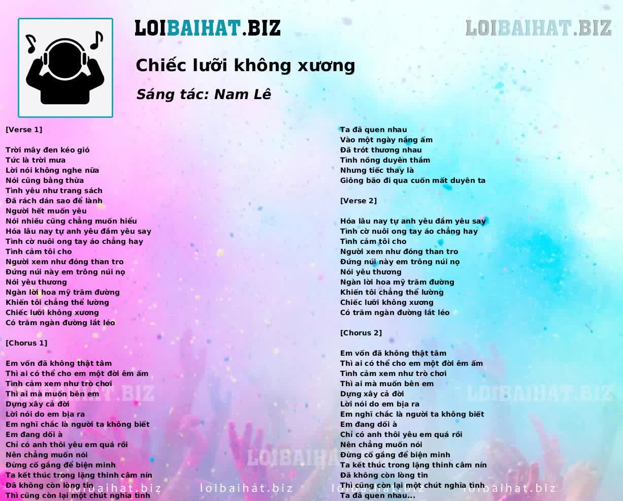 Chiếc lưỡi không xương