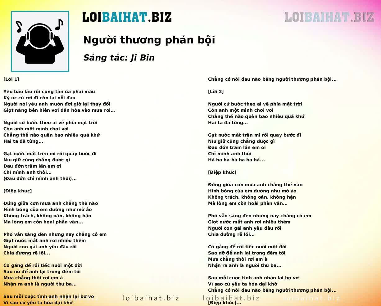 Người thương phản bội