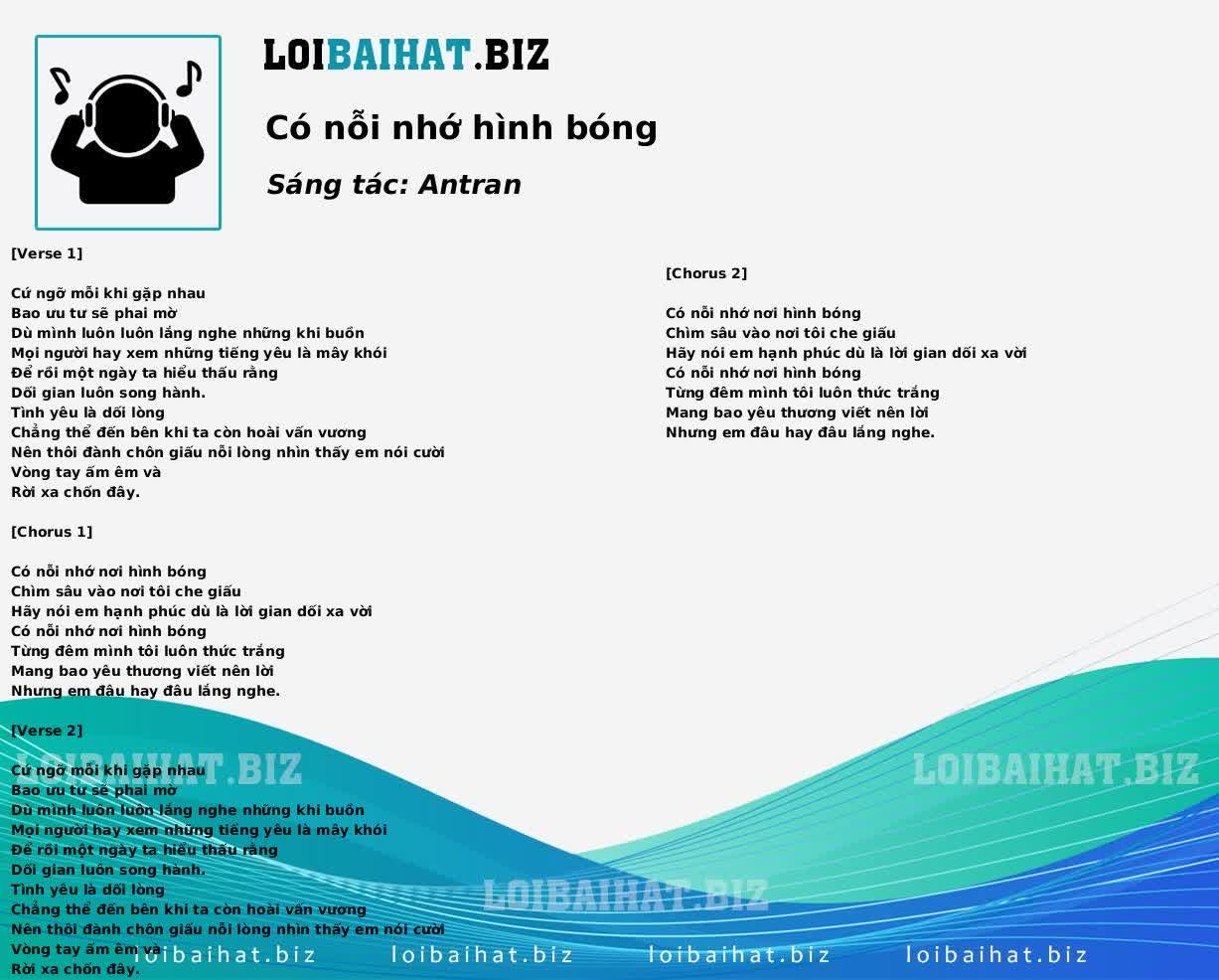 Có nỗi nhớ hình bóng