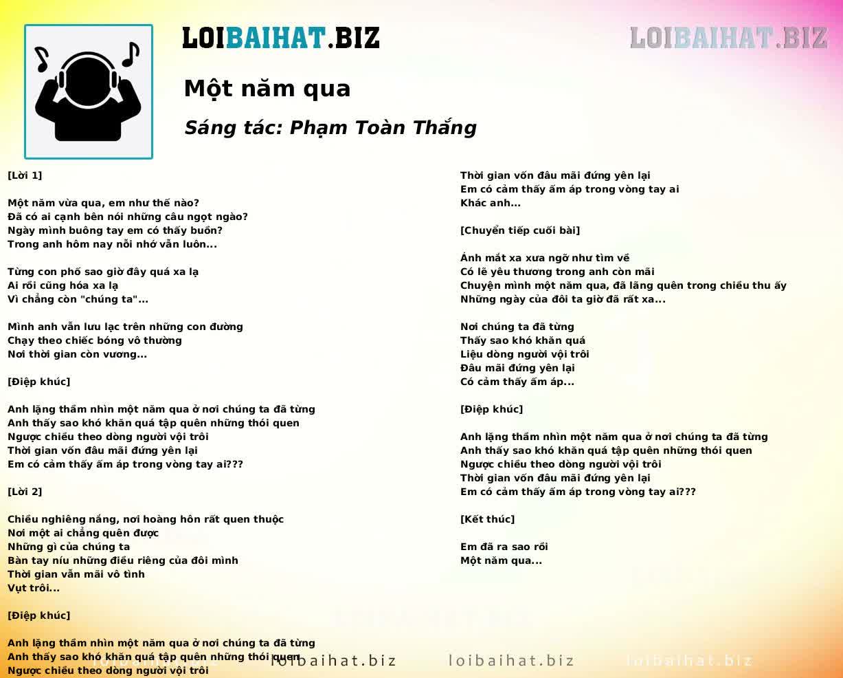 Một năm qua
