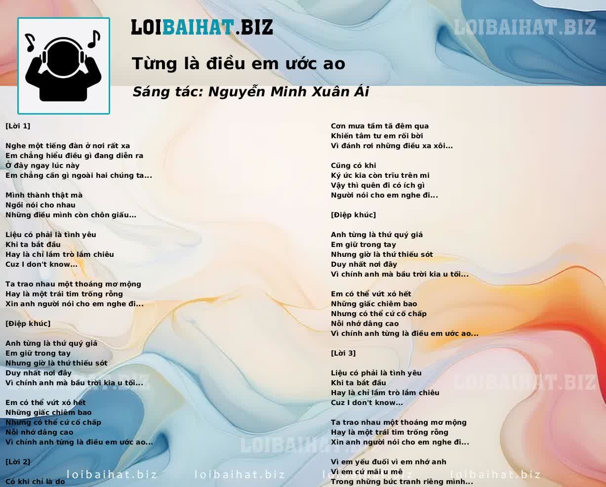Từng là điều em ước ao