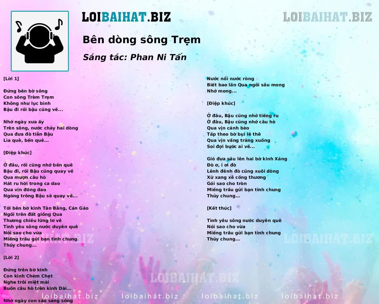 Bên dòng sông Trẹm