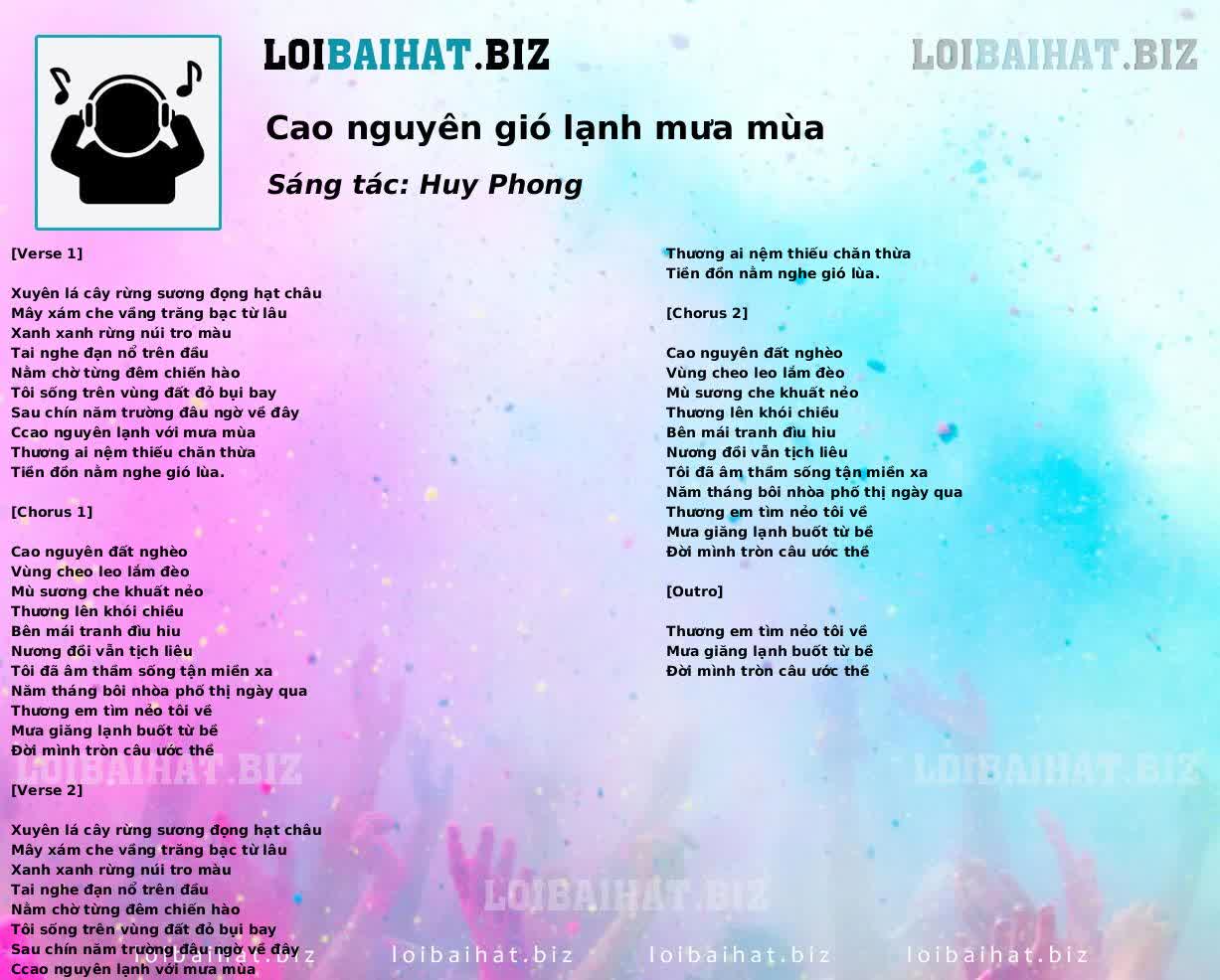 Cao nguyên gió lạnh mưa mùa