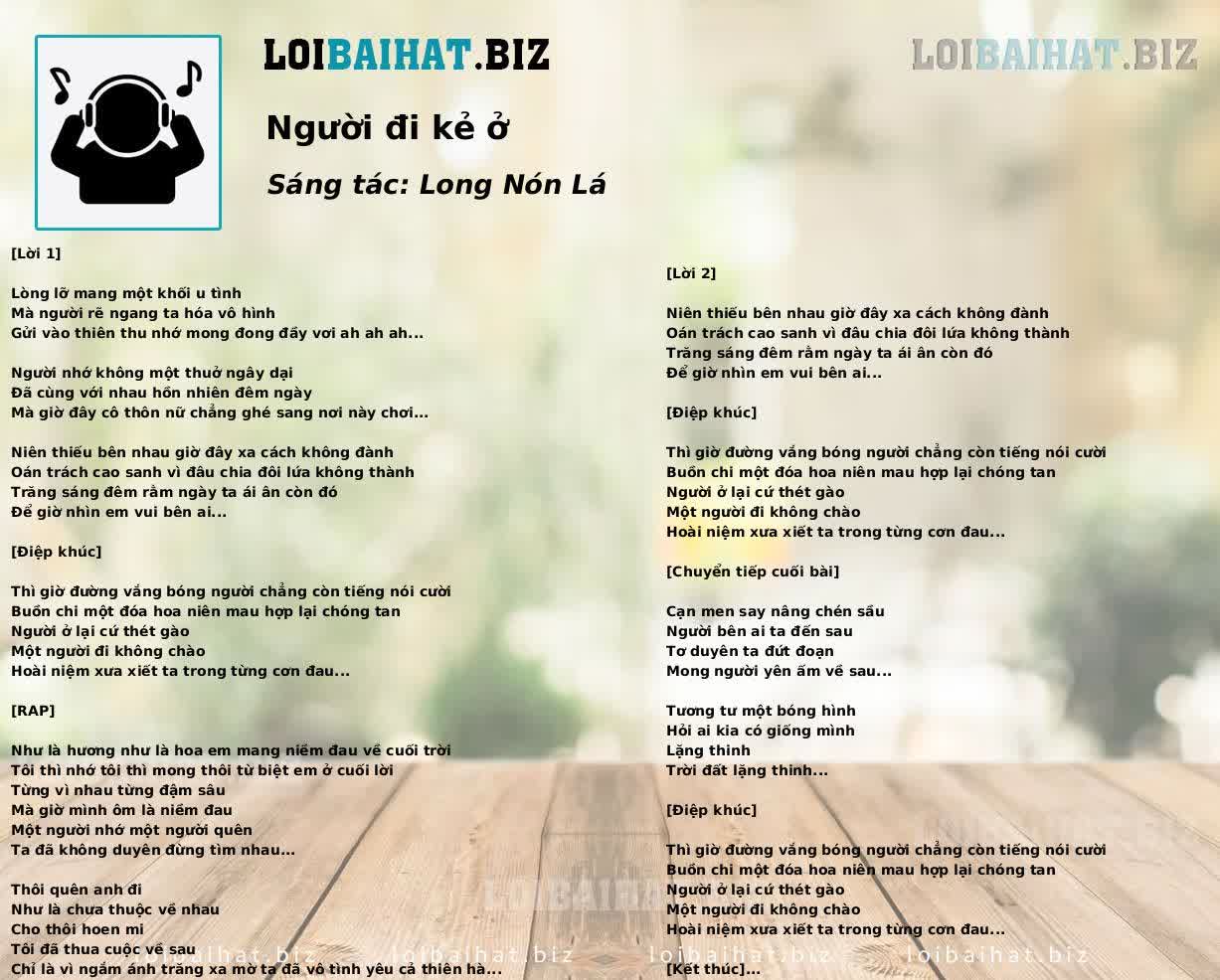 Người đi kẻ ở