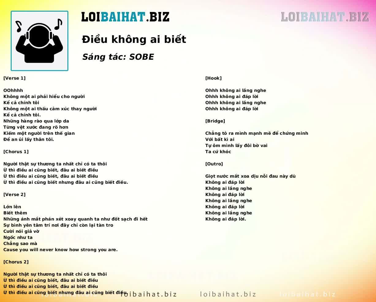 Điều không ai biết